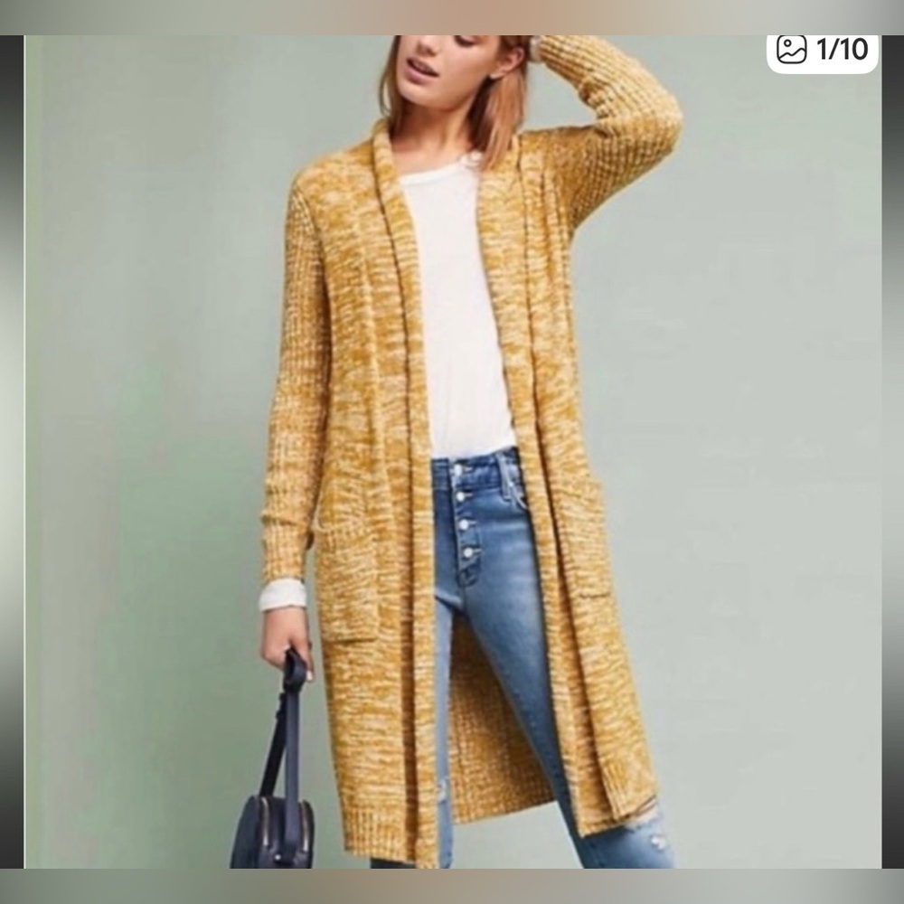 Anthropologie Abigail long length Cardigan Large - Spring, layering, coast